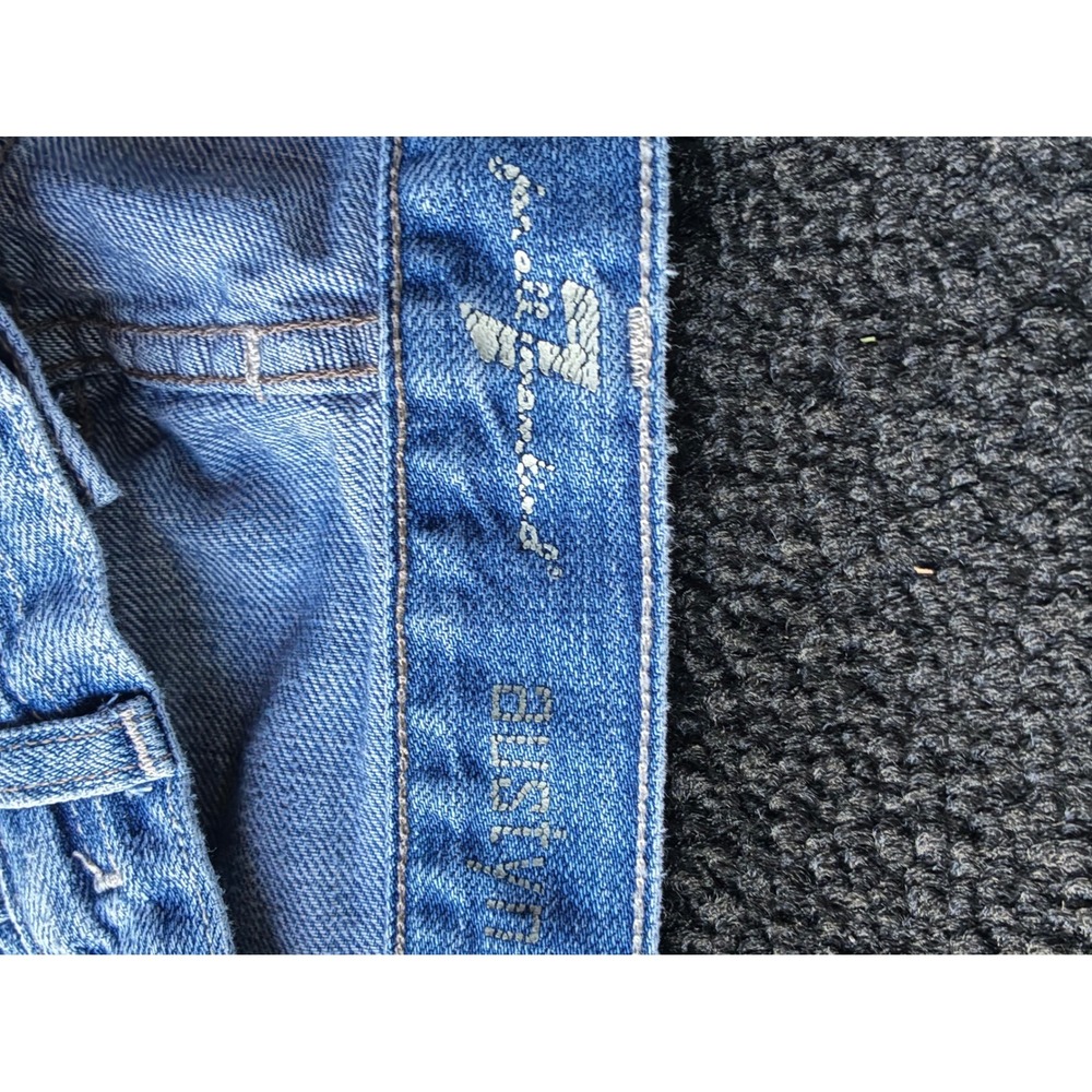 7 For All Mankind Austyn Relaxed Straight Leg Jeans Medium Wash Blue Denim 33 - Picture 2 of 4